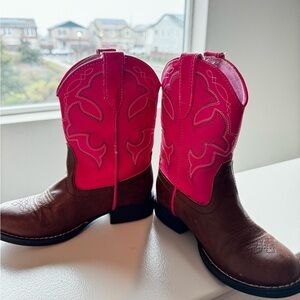 Kids light up cowgirl boots